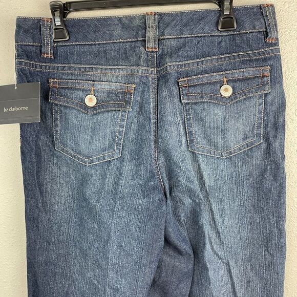 NWT Liz Claiborne Denim Cropped Pnats Size 10 - Picture 9 of 9